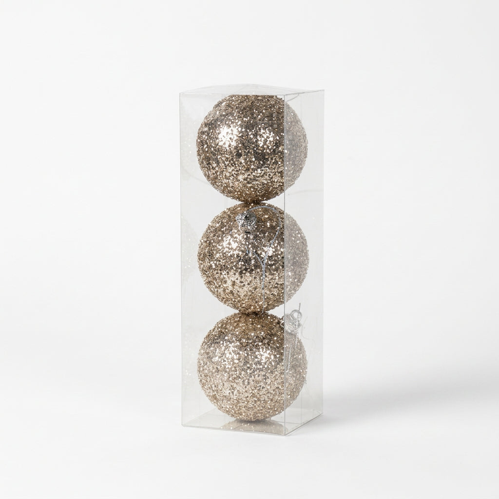 Golden Glitter Globe Set