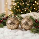 Load image into Gallery viewer, Golden Glitter Globe Set
