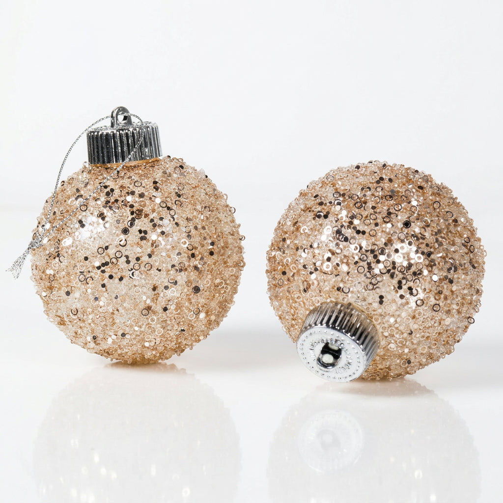 Champagne Starburst Sequin Baubles