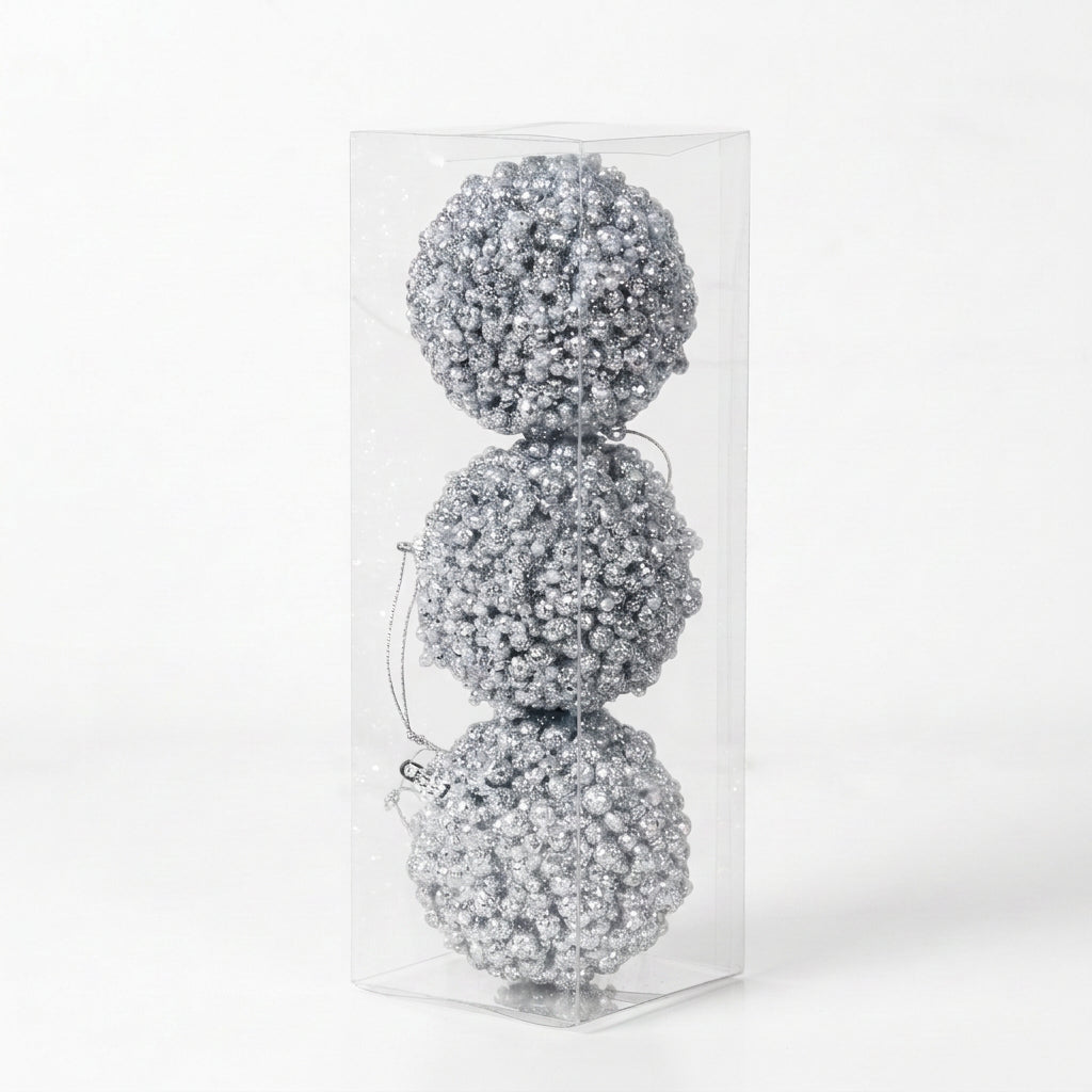 Silver Berry Bead Baubles
