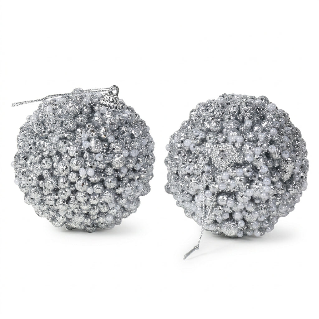 Silver Berry Bead Baubles