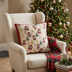 Load image into Gallery viewer, Festive Patchwork Cushion Cover
