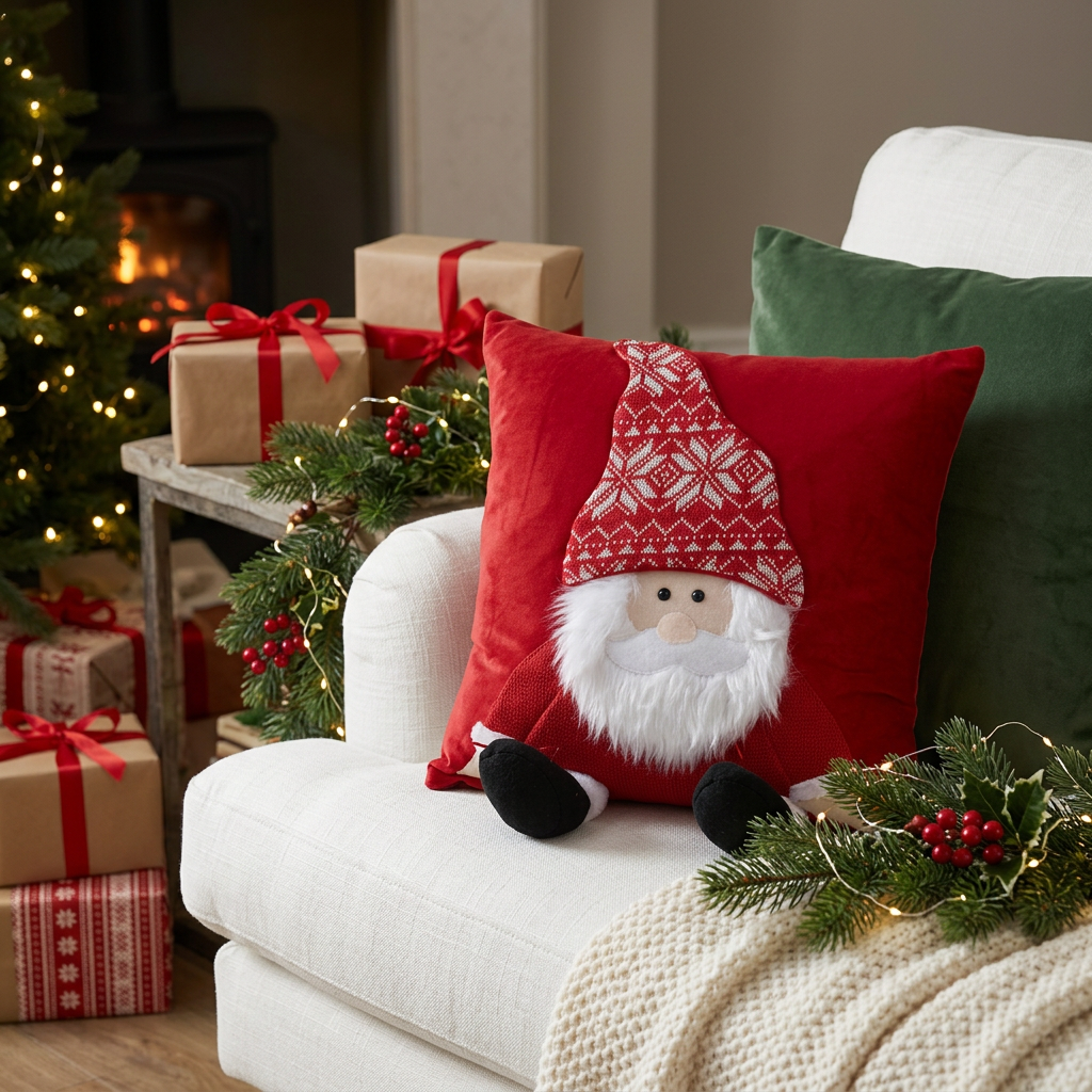 Teeny Santa Cushion Cover