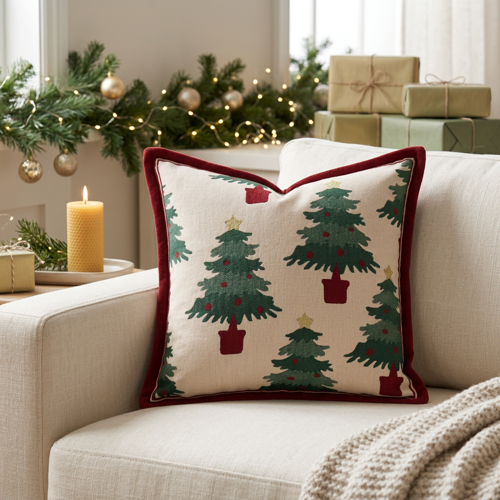 Woodland Print Cushion Cover
