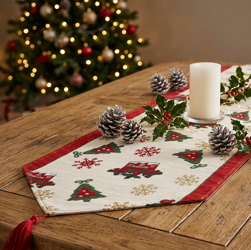 Christmas Motif Table Runner