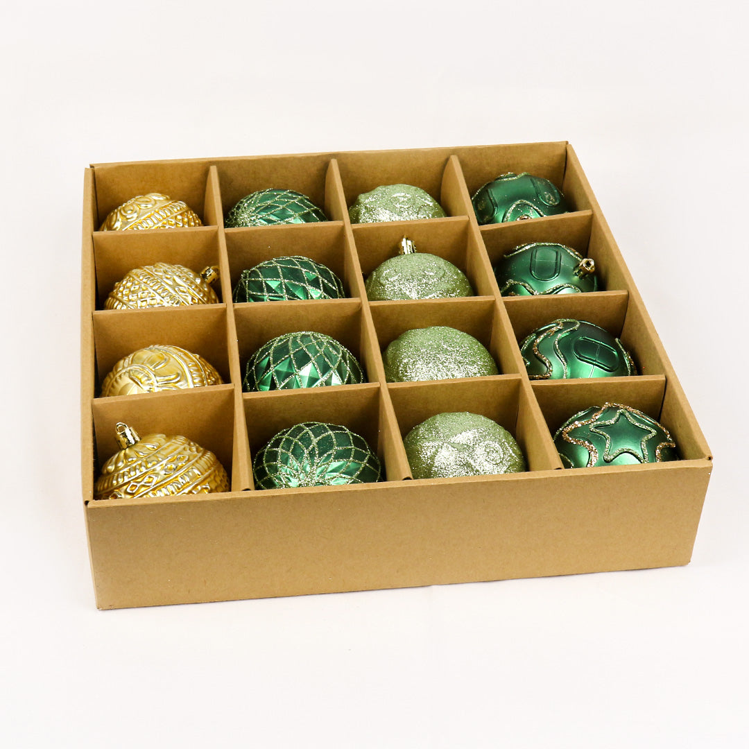 8cm 16pc mix pack - green 128, red 128  BA018