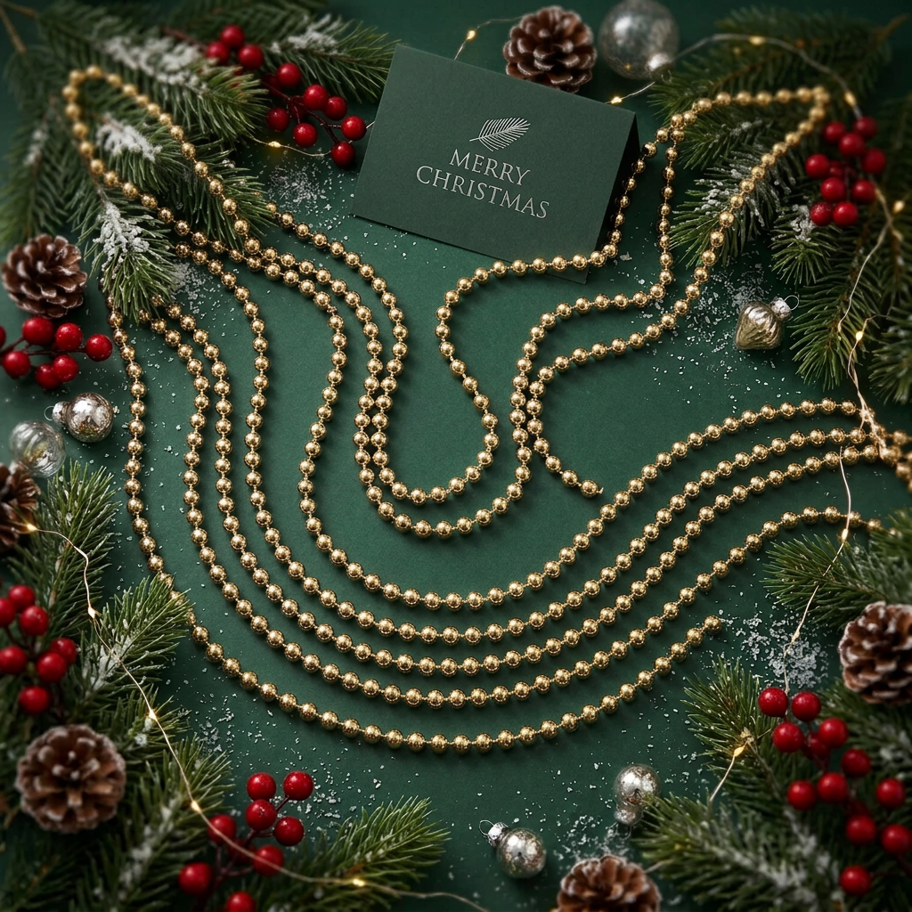 Golden Bead Decorative Chain