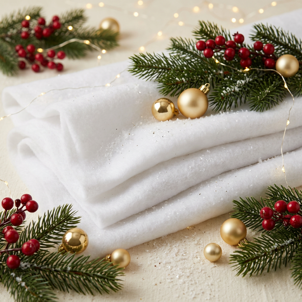 Christmas Cotton Snow Sheet