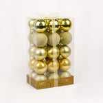Load image into Gallery viewer, 6cm 30pc bauble pack - gold BA054
