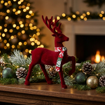 Load image into Gallery viewer, Burgundy Antler Reindeer
