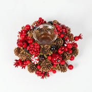 Crimson Woodland Candle Ring
