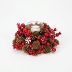 Load image into Gallery viewer, Crimson Woodland Candle Ring
