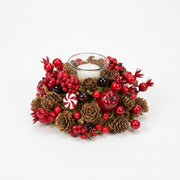 Crimson Woodland Candle Ring