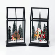 Festive Pane Glass Lantern