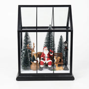 Santa Window Glass Lantern