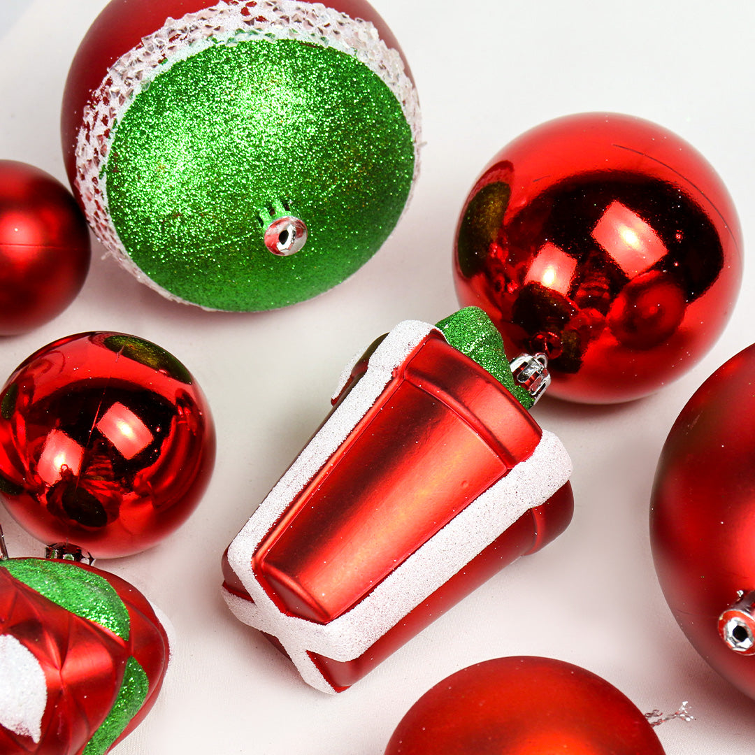 BA025 Mix pack 40pc 5-10cm - red 120, r/gold