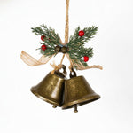 Load image into Gallery viewer, Rustic Evergreen Bell Pair
