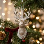 Load image into Gallery viewer, Golden Reindeer Head Pendant
