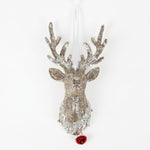Load image into Gallery viewer, Golden Reindeer Head Pendant
