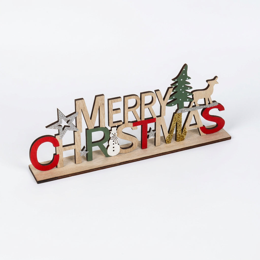 Woodland Christmas Greeting Stand