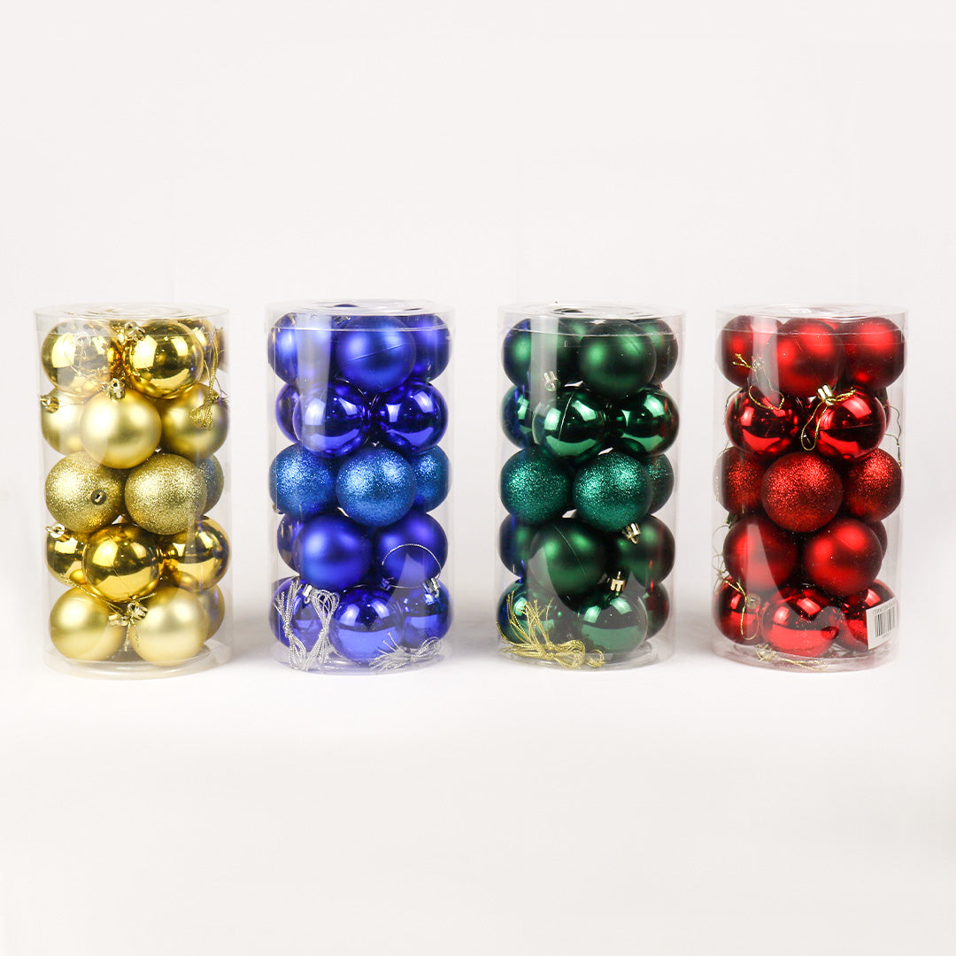 6cm 20pc Baubles  pack