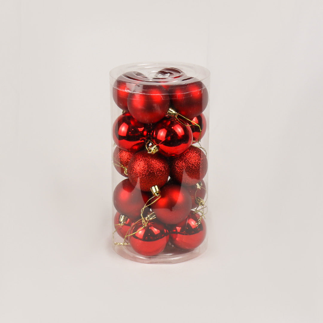 6cm 20pc Baubles  pack
