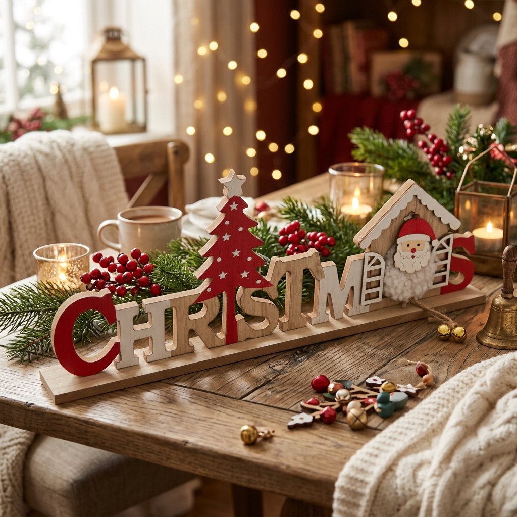 Christmas Village Letter Stand