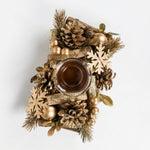 Load image into Gallery viewer, Golden Woodland Candle Ring
