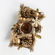 Golden Woodland Candle Ring