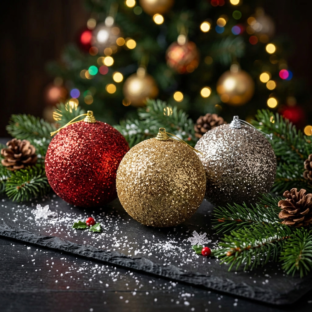 Starlight Glitter Baubles