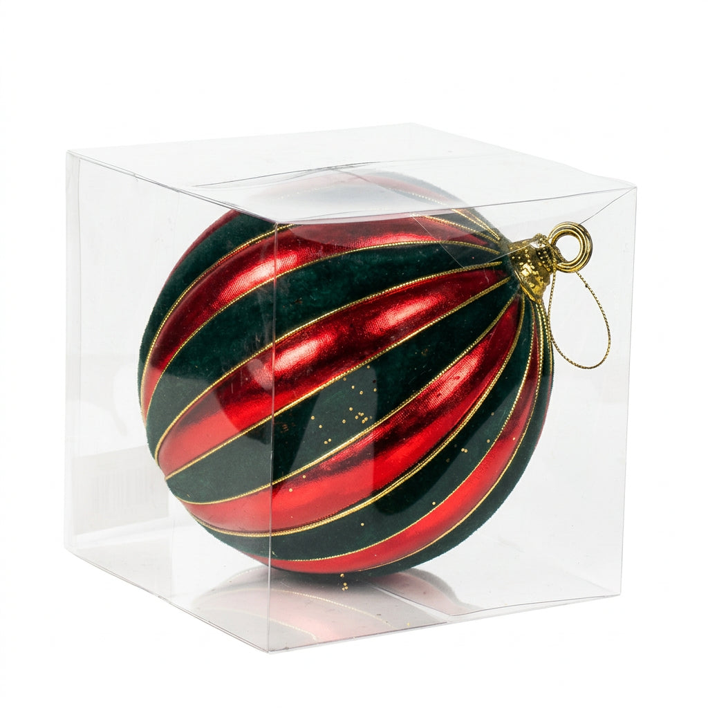 Ruby Forest Stripe Bauble
