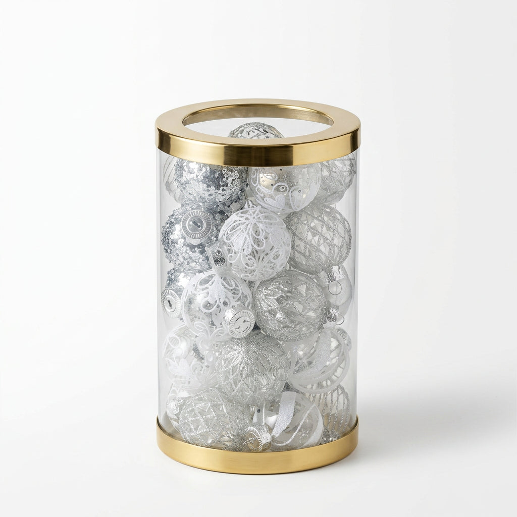 Silver Celebration Bauble Mix