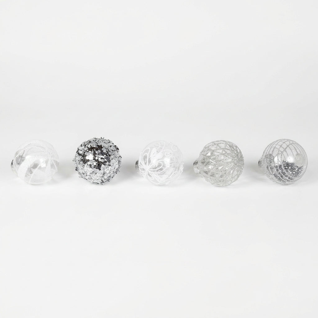 Silver Celebration Bauble Mix