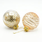 Load image into Gallery viewer, Golden Tracery Clear Baubles
