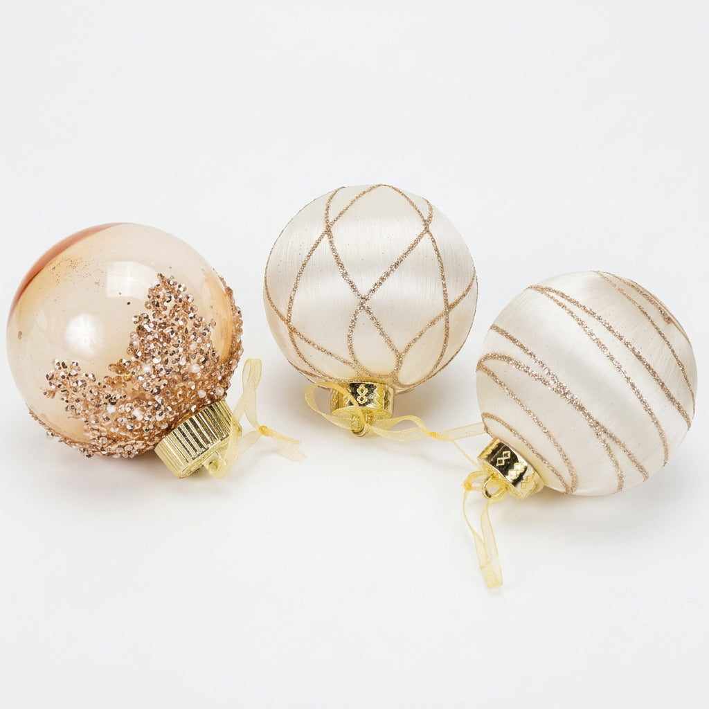 Champagne Swirl Bauble Box