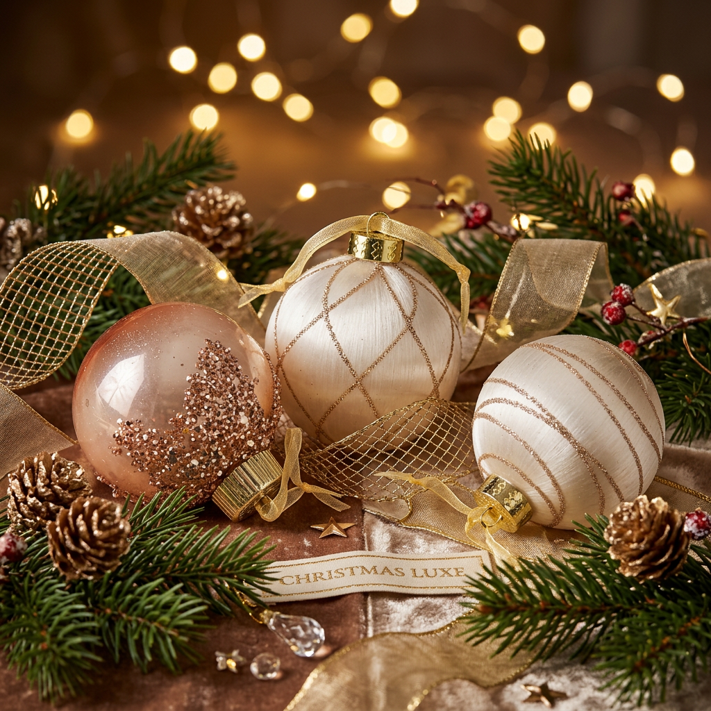 Champagne Swirl Bauble Box