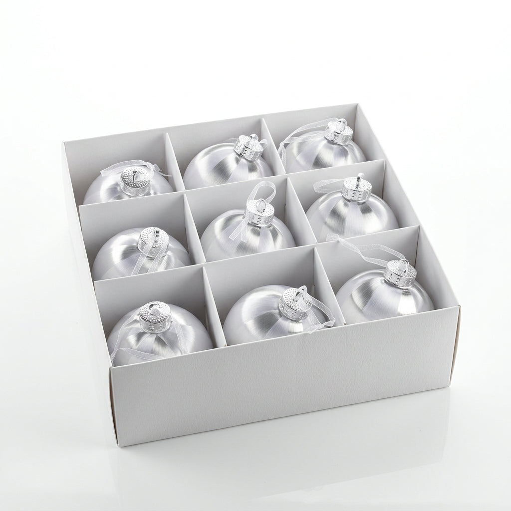 Pearly Swirl Bauble Set