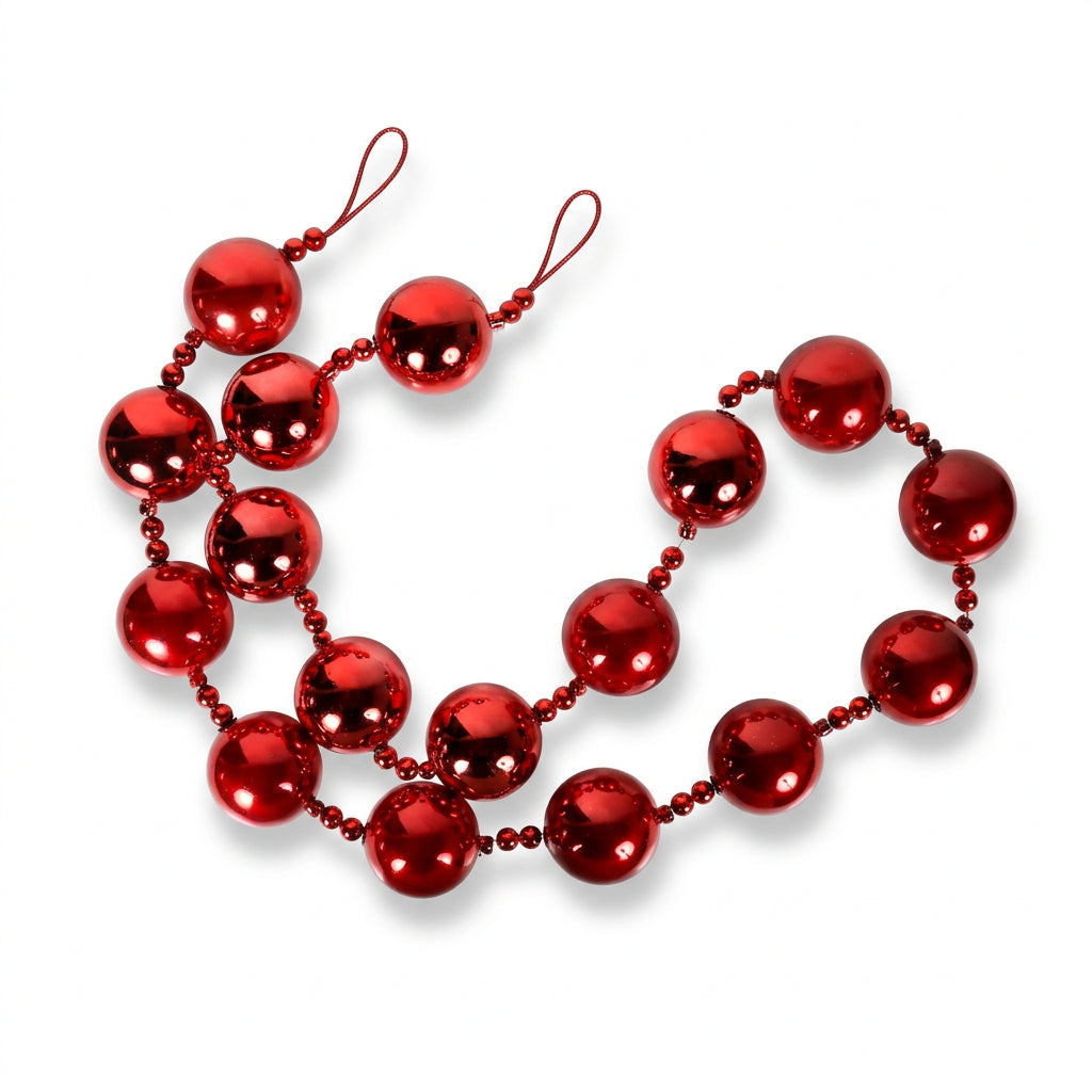 Crimson Bauble Garland