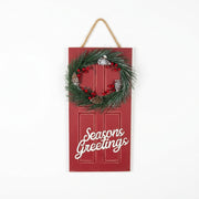 Seasonal Greetings Door Plaque
