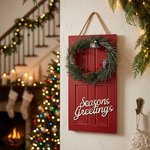 Load image into Gallery viewer, Seasonal Greetings Door Plaque
