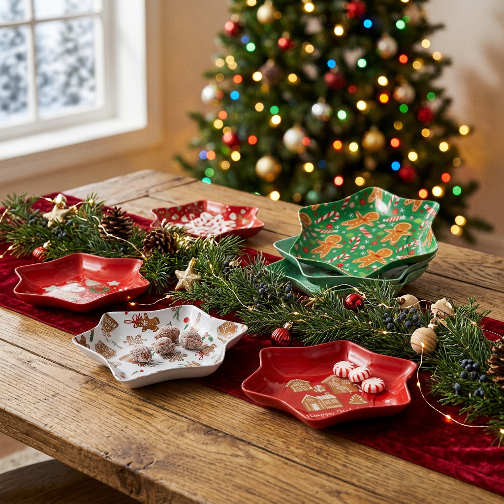 Christmas Star Steel Tray