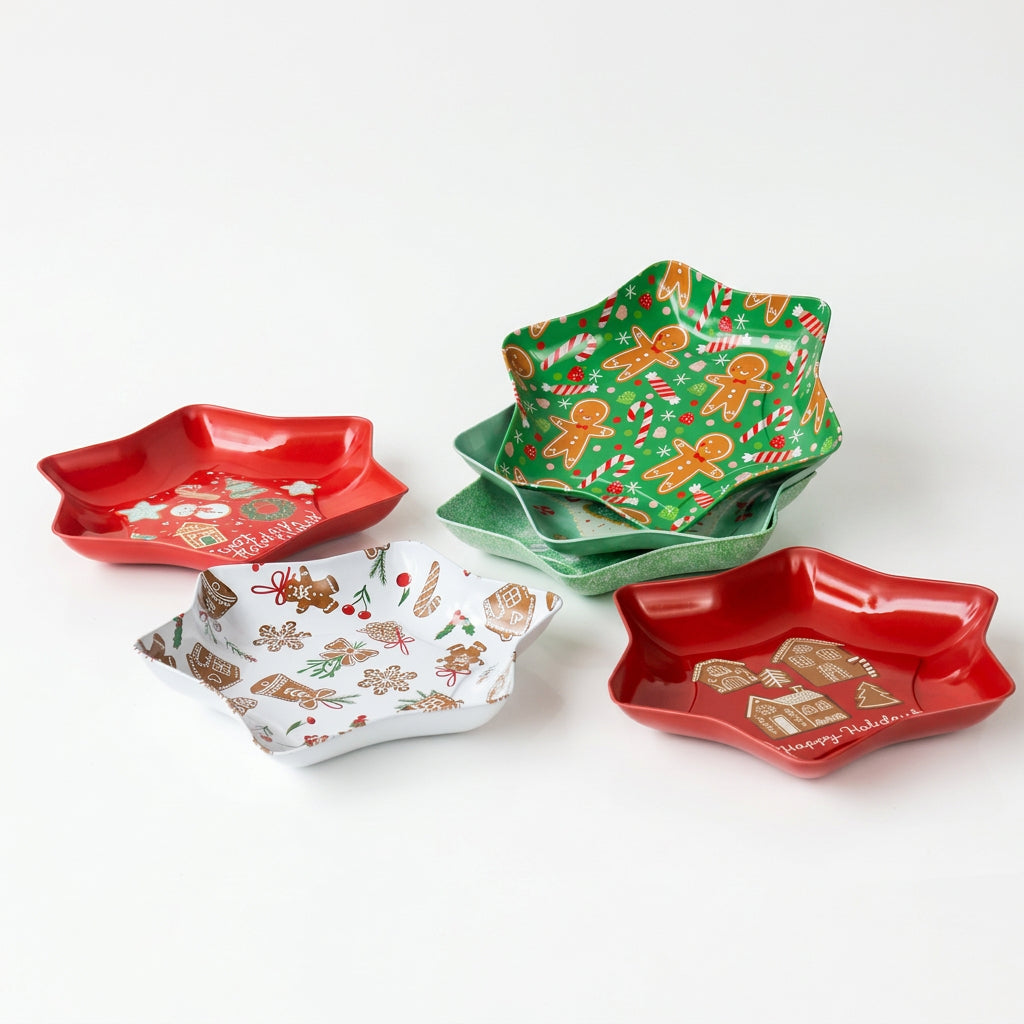 Christmas Star Steel Tray