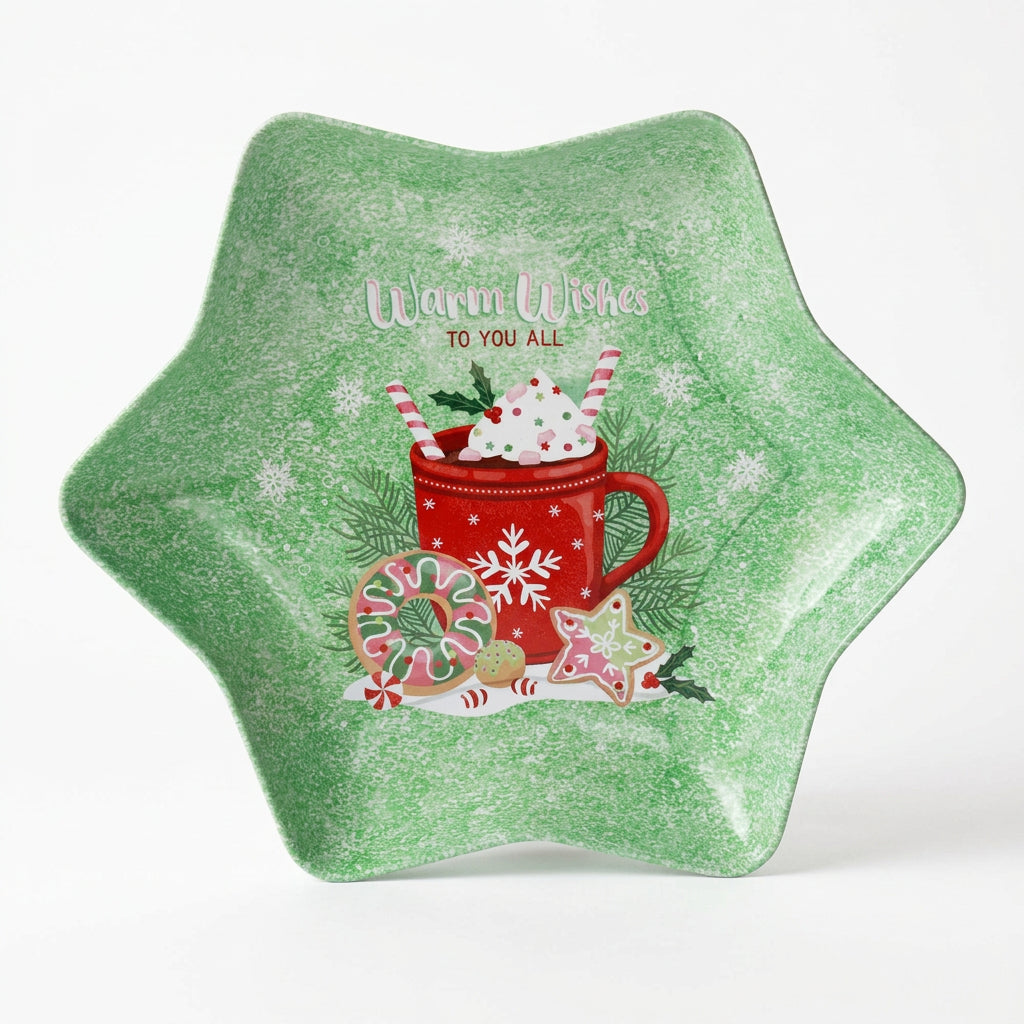 Christmas Star Steel Tray