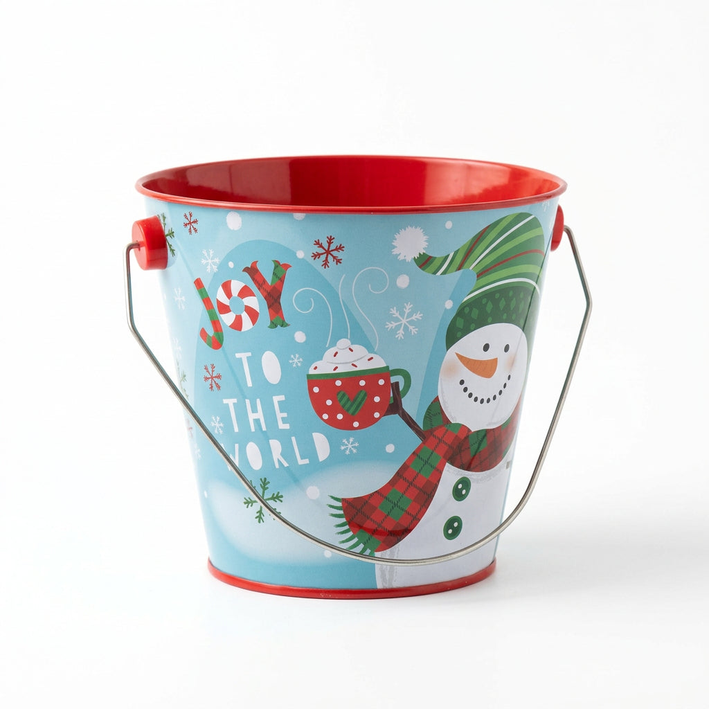 Christmas Character Tin Pail
