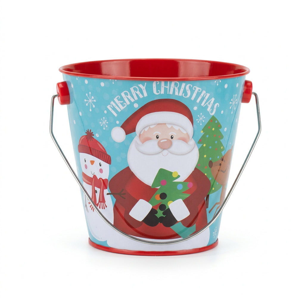 Christmas Character Tin Pail