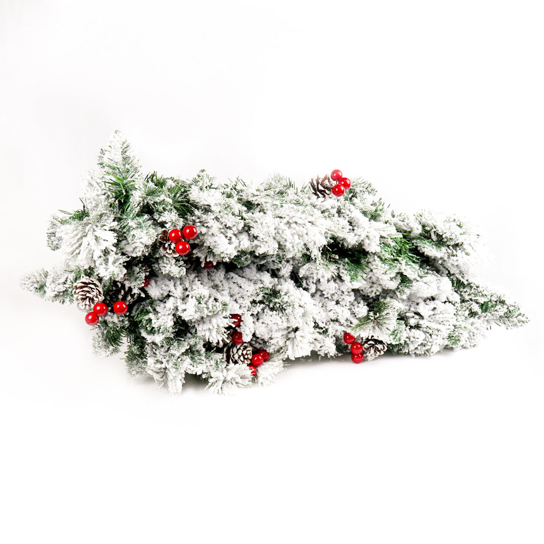 PE Snow & Berry  Garland 9ft EWR-018