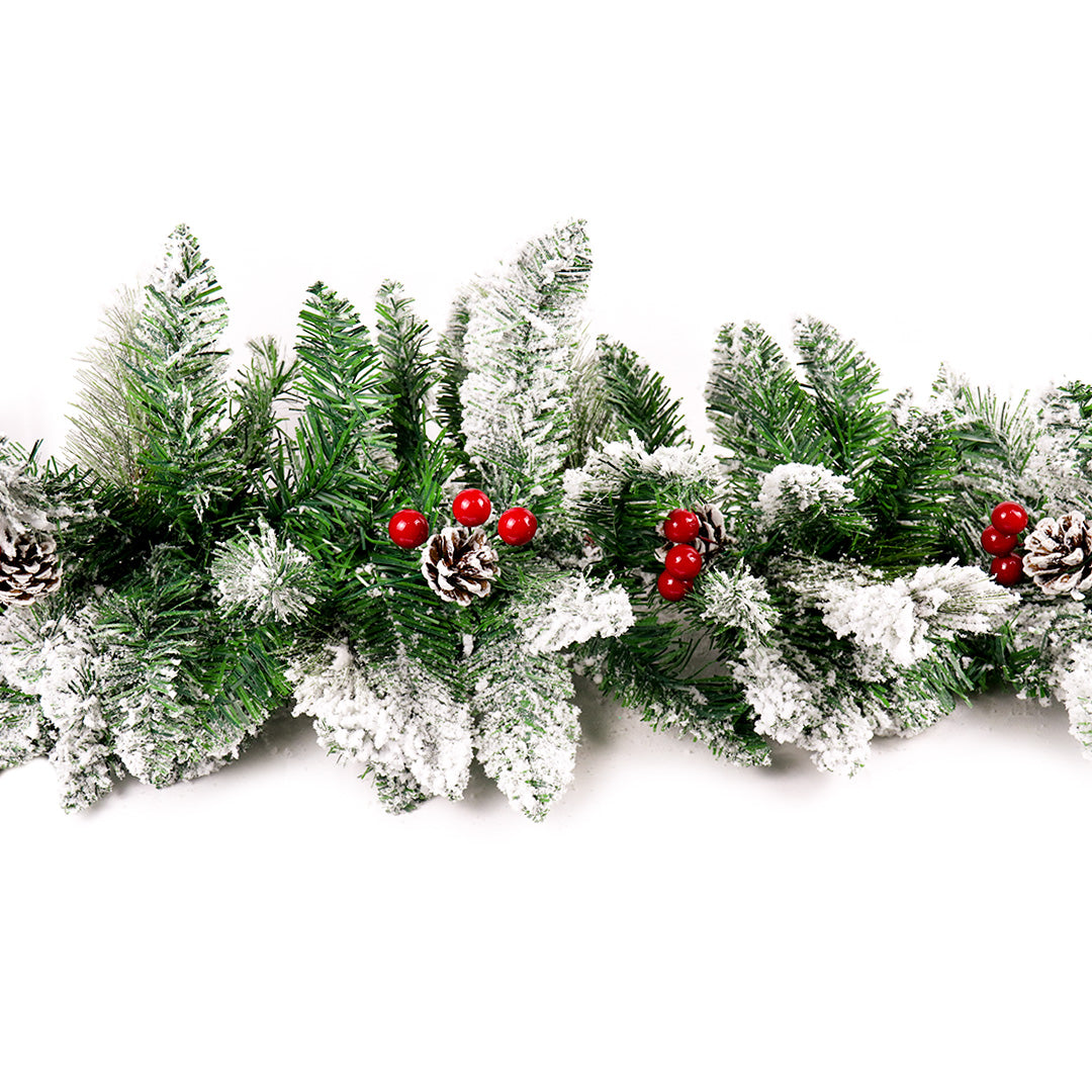 PE Snow & Berry  Garland 9ft EWR-018