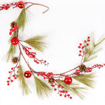 Load image into Gallery viewer, Hanging berry leaf  branch - Wr037
