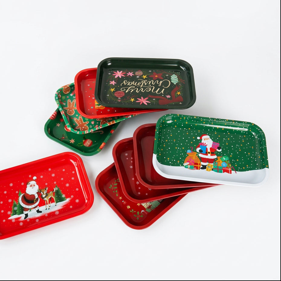 Festive Illustration Shallow Tin