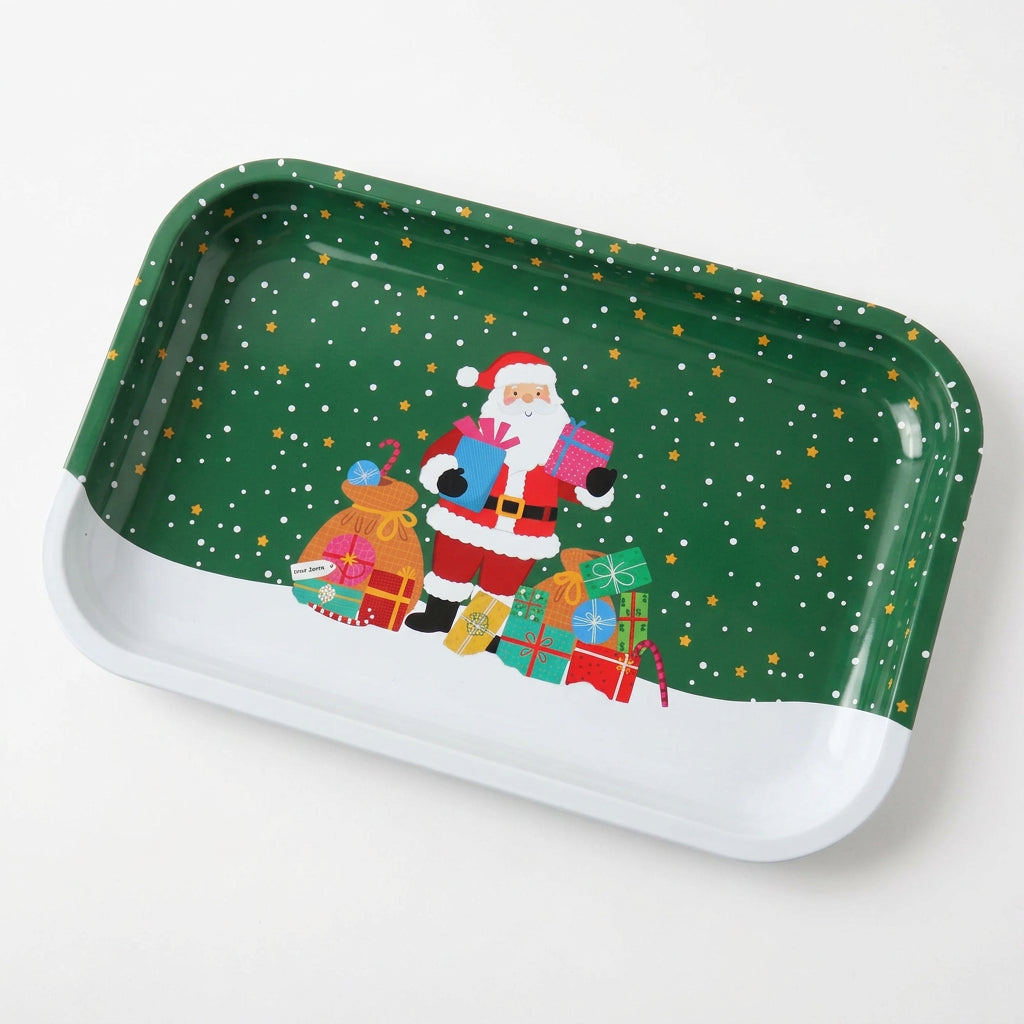 Festive Illustration Shallow Tin